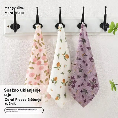 🧼【30 cm × 30 cm】💢✨ Kuhinjske krpe od koraljnog flanela za kućnu upotrebu