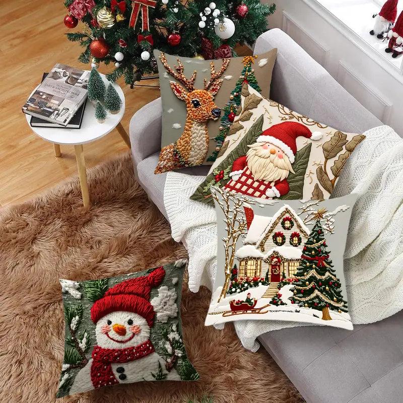 🔥【Kupite 2, dobijte 2 gratis】🎅Božićna ponuda 49% POPUSTA🎄Jastučnica s božićnom tematikom
