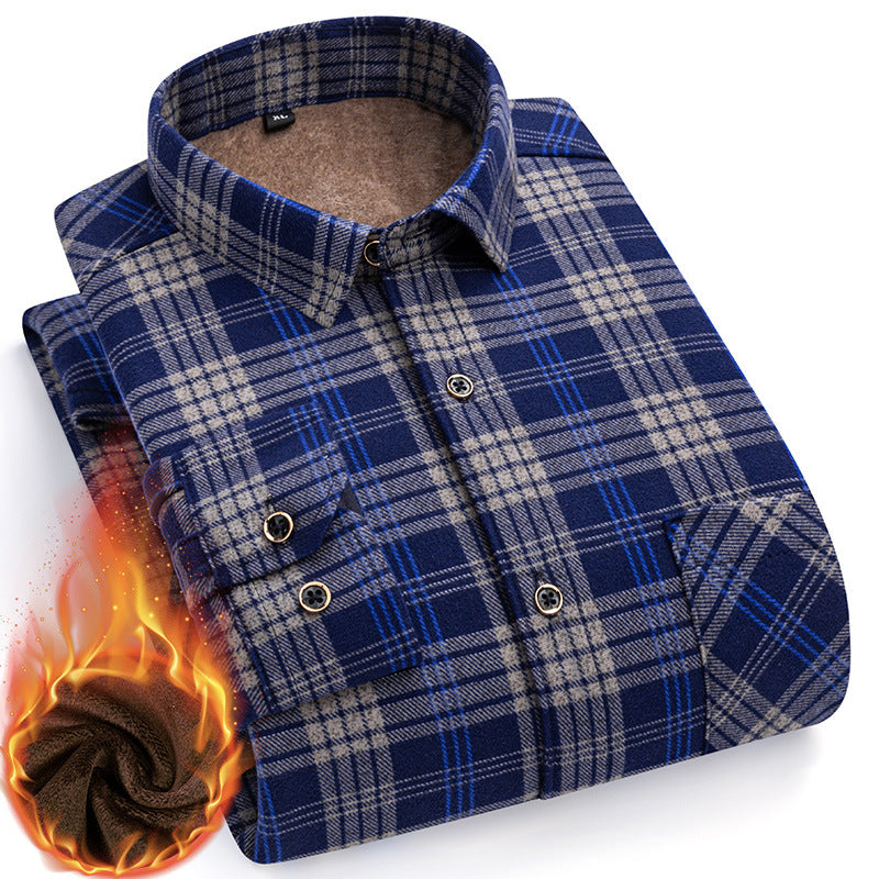 👔【L-5XL】Nova muška termo majica s obostranim plišem za jesen i zimu – moderna i svestrana.
