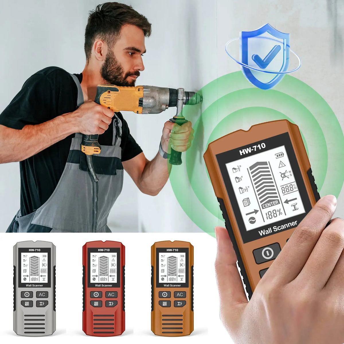 【49%OFF】🔍 Detector de pared 2 en 1 – ¡Evita cables y tuberías ocultas!