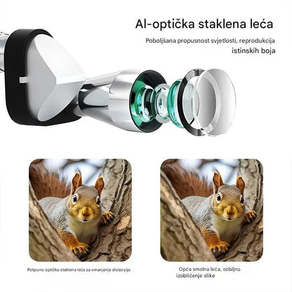 🔭🔥Mini monokularni teleskop za telefon - Prijenosni monokularni teleskop za putovanja i promatranje