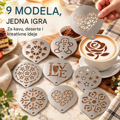 ☕ Šablona od nehrđajućeg čelika za latte art