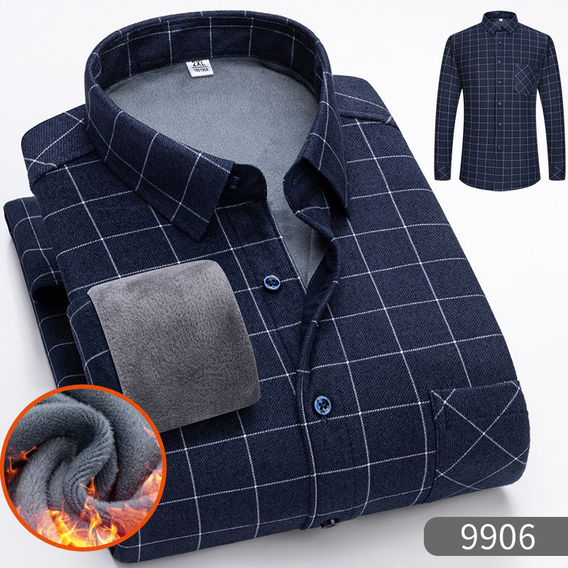 🔥【50 % popusta】 👔【L–5XL】Topla košulja dugih rukava