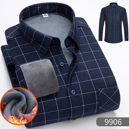 🔥【50 % popusta】 👔【L–5XL】Topla košulja dugih rukava